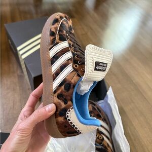 Wales Bonner Animal Print Sneakers with White Accents